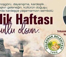 Başkan Nurettin Dinç’in “Ahilik Haftası” mesajı