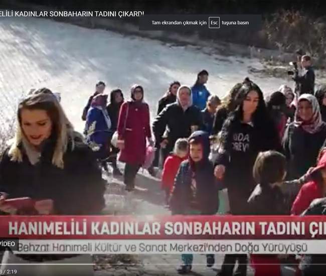 Hanımeli’li kadınlar sonbaharın tadını çıkardılar