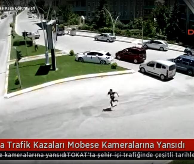Tokat’ta trafik kazalarının mobese kayıtları