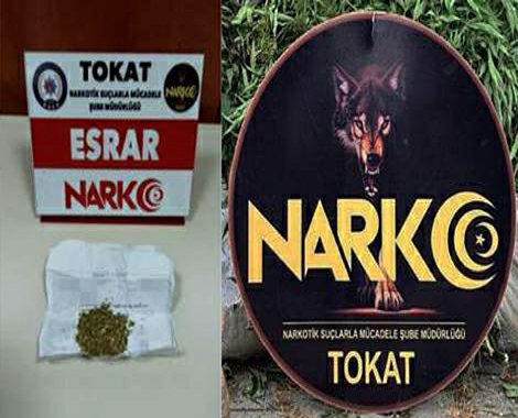 Tokat’ta uyuşturucu operasyonu 4 tutuklama