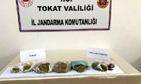 Tokat’ta uyuşturucu operasyonuna 2 gözaltı