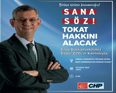 Özgür Özel Tokat’a geliyor