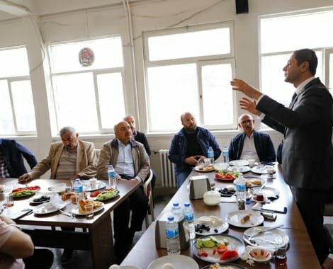 MHP’li Bulut, İşçilerle bir araya geldi