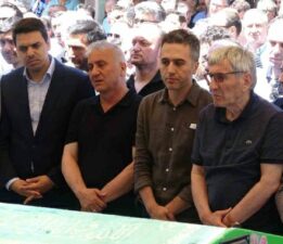 Kazada vefat eden daire başkanı son yolculuğuna uğurlandı