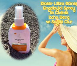 Bioser Ultra Güneş Engelleyici Sprey ile cildiniz daha genç ve sağlıklı
