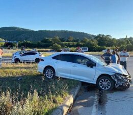Milli güreşçimiz Niksar’da kaza yaptı