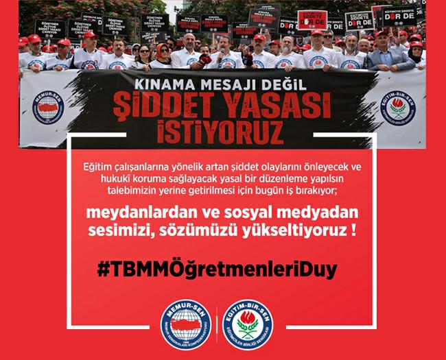 Eğitim-Bir-Sen, “Şiddete karşı yasal düzenleme istiyoruz”
