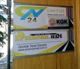 Erzincan’da basın kuruluşu saldırıya uğradı