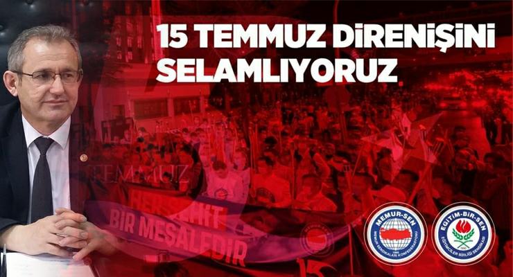 Eğitim Bir-Sen, “Zilletin ihanetini, İzzetin direnişiyle kırdık”