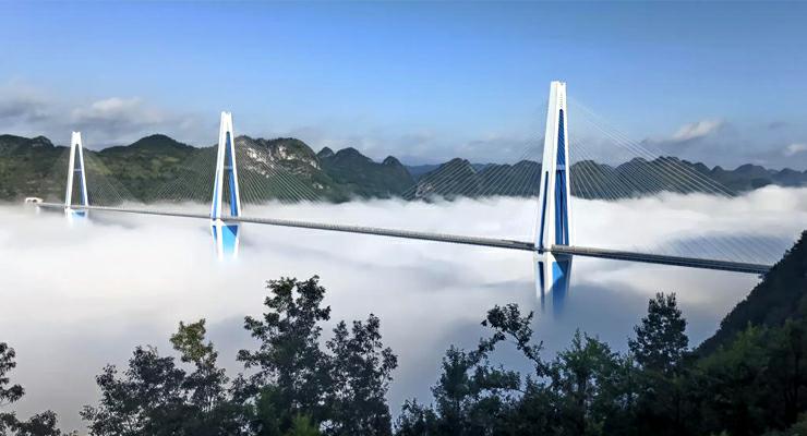 Dünyanın en büyük beton kulesine sahip olan “Pingtang Köprüsü”