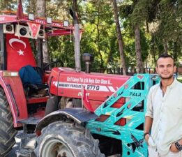 Hüseyin Karaca’nın çocukluk hayali modifiye traktörle gezmek