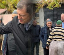 Vekil Arslan, Yangından etkilenen Çamdere Köyü’nü ziyaret etti