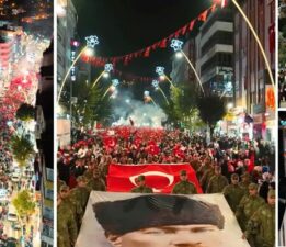 Cumhuriyet sevgisiyle, ‘Fener Alayı’na yaklaşık 15 bin Tokatlı vatandaş katıldı