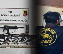 Tokat’ta huzur operasyonu, çok sayıda silah ele geçirildi