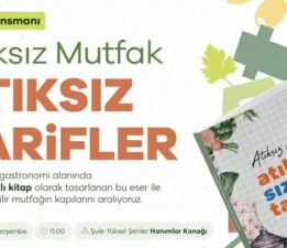 Türkiye’nin ilk akıllı kitabı ‘ATIKSIZ TARİFLER’ israfa dur diyecek