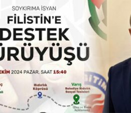 Başkan Ceylan’dan “Soykırıma İsyan, Filistin’e Destek Yürüyüşü”ne davet