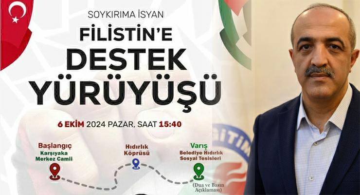 Başkan Ceylan’dan “Soykırıma İsyan, Filistin’e Destek Yürüyüşü”ne davet