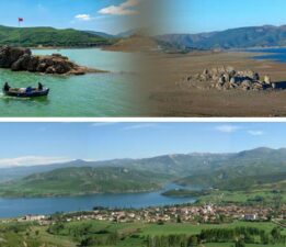 Almus Barajı’nda kuraklık alarmı! Sular çekilince kayalıklar ortaya çıktı