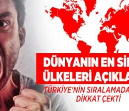 Türkiye cinnet mi geçiriyor? Dünyanın en sinirli ikinci ülkesiyiz