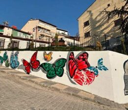 Niksar’da “PTT Park” sanatsal olarak güzelleştiriliyor