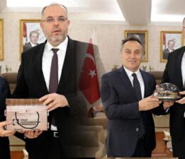 Tokatlı Rektör Prof. Dr. Erhan Afyoncu’dan Rektör Prof. Dr. Yılmaz’a ziyaret