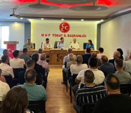 MHP Tokat İl Başkanlığı aylık toplantısını gerçekleştirdi