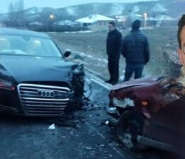 Başkan Yazıcıoğlu zincirleme trafik kazası geçirdi