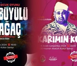 Tokat Belediyesi’nden 18 Aralık Çarşamba günü 2 tiyatro etkinliği