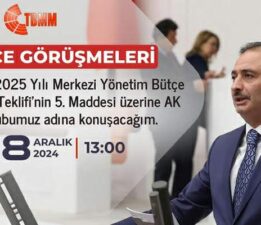 Tokat Milletvekili Cüneyt Aldemir, “Türkiye Yüzyılı’nın bütçesini inşa ediyoruz”