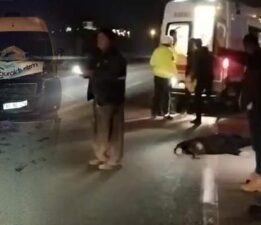 Taziyeye giderken minibüsün çarptığı bir kişi hayatını kaybetti
