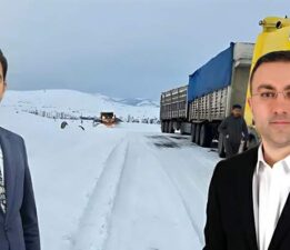Karda yolda mahsur kalanların imdadına “İl Özel İdaresi” ekipleri yetişti