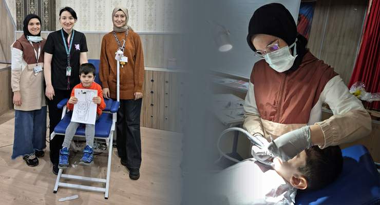 TOGÜ’den çocuklara diş taramaları devam ediyor