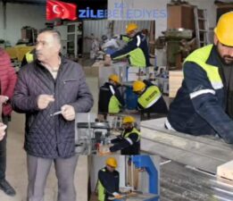 Zile Belediyesi’nden marangozhane birimine yeni makine yatırımı