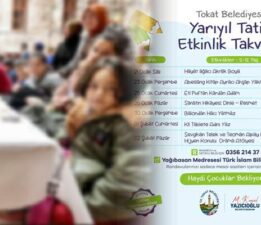 Tokat Belediyesi’nden, “Yarıyıl Tatili” için çocuklara “Etkinlik Takvimi”