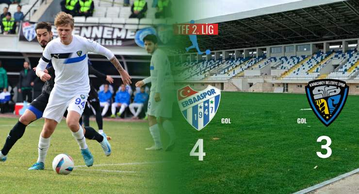 Gol düellosunda zaferi Erbaaspor kazandı