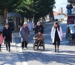 Engelsiz taksi, 90 yaşındaki adamın Boztepe hayalini gerçekleştirdi