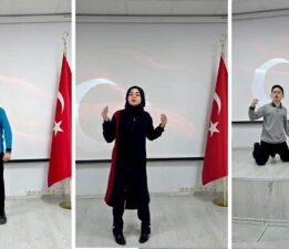 ‘İstiklal Marşı’nı en güzel okumak için yarıştılar