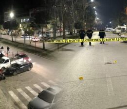 Tartıştığı kişiyi sokak ortasında silahla vurdu… O anlar kamerada