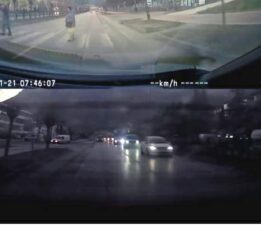 Yaya geçidindeki kaza araç kamerasında