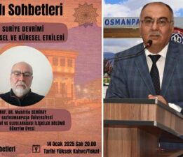 Salı Sohbetleri bu hafta Prof. Dr. Muhittin Demiray’ı konuk ediyor
