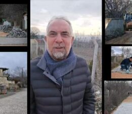 Zile Belediyesi’nden Belediye Bağı Yolu’na kumlama ve parke atağı
