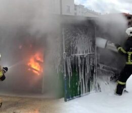 Zile Belediyesi’nden, Backdraft eğitimiyle yangınla mücadele tatbikatı
