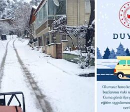 Reşadiye’de taşımalı eğitime hava engeli