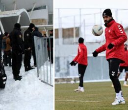 Beşiktaş’a dondurucu soğukta çiçekli karşılama
