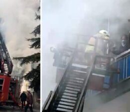 Apartmanda çıkan yangın paniğe neden oldu