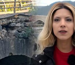 Depremlerde yıkılmayan tarihi köprü definecilerin tehdidi altında