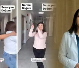 Sağlık çalışanlarından normal doğum için danslı paylaşım