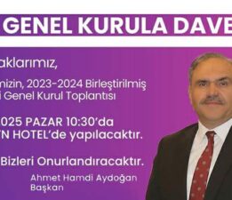 Başkan Aydoğan’dan ‘Genel Kurul’a davet