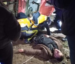 Kontrolden çıkan otomobil tarlaya devrildi: 1 yaralı