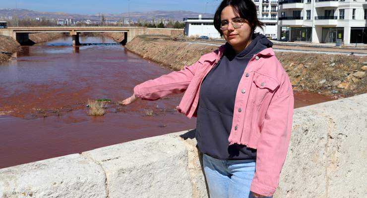 Sivas’ta ilginç doğa olayı havadan görüntülendi
